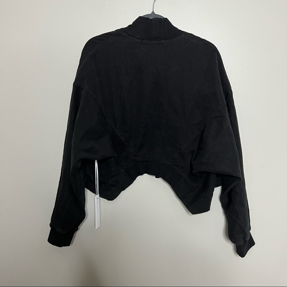 NWT Young Fabulous & Brooke Fara Bomber Jacket-black, medium, revolve - Picture 5 of 8